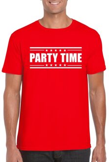 Bellatio Decorations Party time t-shirt rood heren