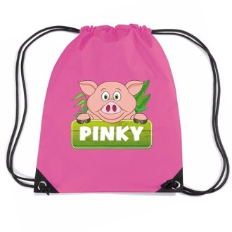 Bellatio Decorations Pinky the Pig varkens rugtas / gymtas roze voor kinderen