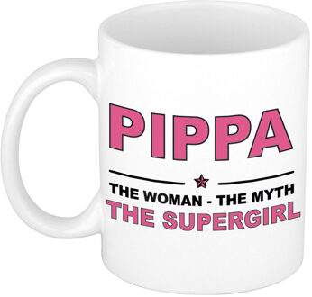 Bellatio Decorations Pippa The woman, The myth the supergirl collega kado mokken/bekers 300 ml Oudroze