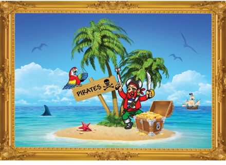 Bellatio Decorations Piraten schateiland poster