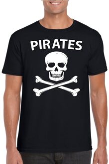 Bellatio Decorations Piraten verkleed shirt zwart heren