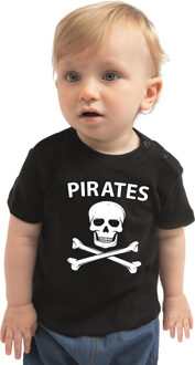 Bellatio Decorations Piraten verkleedkleding shirt zwart voor babys