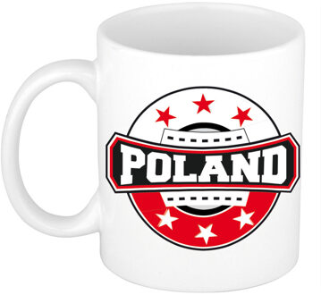 Bellatio Decorations Poland / Polen logo supporters mok / beker 300 ml - feest mokken Multikleur