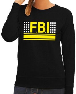 Bellatio Decorations Politie FBI logo sweater zwart voor dames 2XL