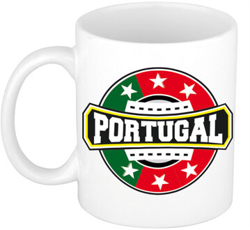 Bellatio Decorations Portugal logo supporters mok / beker 300 ml - feest mokken Multikleur