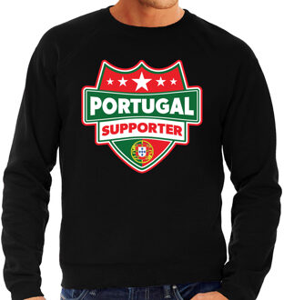 Bellatio Decorations Portugal schild supporter sweater zwart voor heren