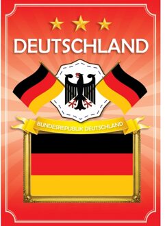 Bellatio Decorations Poster Deutschland/Duitsland supporters - A2 - 59 x 42 cm - versiering/feestartikelen