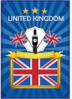 Bellatio Decorations Poster United Kingdom / God save the Queen - 59 x 42 cm Multi