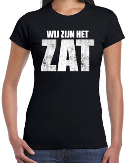 Bellatio Decorations Protest shirt Wij zijn het zat t-shirt zwart dames M