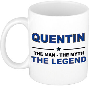 Bellatio Decorations Quentin The man, The myth the legend cadeau koffie mok / thee beker 300 ml