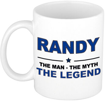 Bellatio Decorations Randy The man, The myth the legend pensioen cadeau mok/beker 300 ml