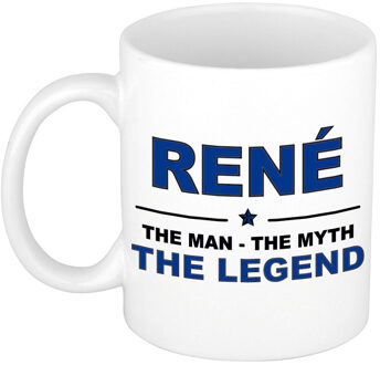 Bellatio Decorations Rene The man, The myth the legend pensioen cadeau mok/beker 300 ml