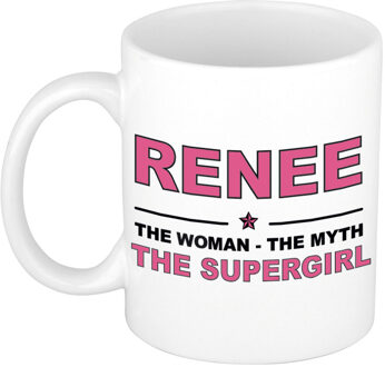 Bellatio Decorations Renee The woman, The myth the supergirl pensioen cadeau mok/beker 300 ml