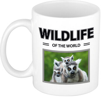 Bellatio Decorations Ringstaart maki mok met dieren foto wildlife of the world