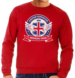 Bellatio Decorations Rode Engeland drinking team sweater heren Rood