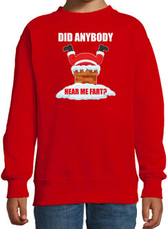 Bellatio Decorations Rode Kersttrui / Kerstkleding Did anybody hear my fart voor kinderen 3-4 jaar (98/104) - kerst truien kind Rood