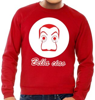 Bellatio Decorations Rode Salvador Dali sweater voor heren 2XL