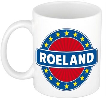 Bellatio Decorations Roeland naam koffie mok / beker 300 ml - namen mokken Multikleur