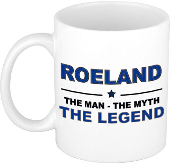Bellatio Decorations Roeland The man, The myth the legend pensioen cadeau mok/beker 300 ml