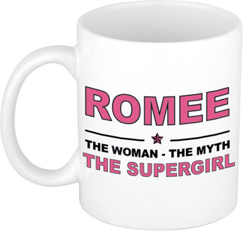 Bellatio Decorations Romee The woman, The myth the supergirl pensioen cadeau mok/beker 300 ml