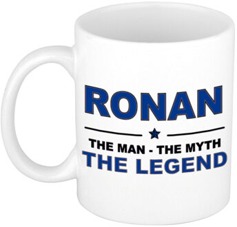 Bellatio Decorations Ronan The man, The myth the legend pensioen cadeau mok/beker 300 ml