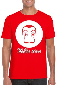 Bellatio Decorations Rood bankovervaller t-shirt voor heren 2XL - Feestshirts