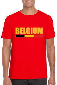 Bellatio Decorations Rood Belgium supporter shirt heren