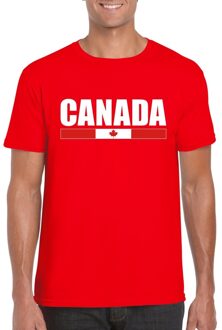 Bellatio Decorations Rood Canada supporter t-shirt voor heren 2XL