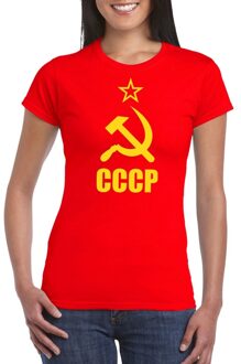 Bellatio Decorations Rood CCCP / Sovjet-Unie t-shirt voor dames XL