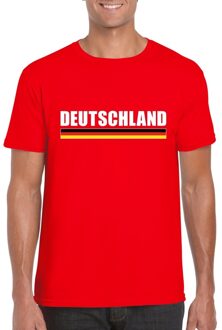 Bellatio Decorations Rood Duitsland supporter t-shirt voor heren 2XL