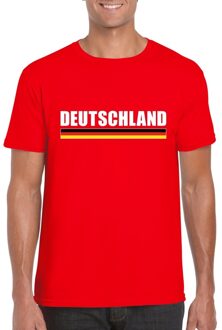 Bellatio Decorations Rood Duitsland supporter t-shirt voor heren