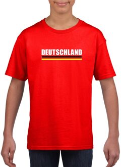 Bellatio Decorations Rood Duitsland supporter t-shirt voor kinderen L (146-152)