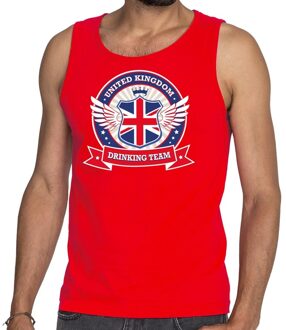 Bellatio Decorations Rood Engeland drinking team tanktop / mouwloos shirt heren 2XL