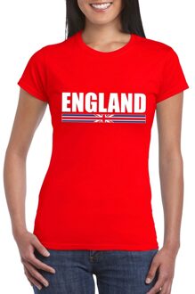 Bellatio Decorations Rood Engeland supporter t-shirt voor dames 2XL