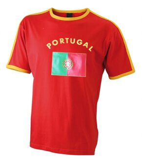 Bellatio Decorations Rood heren shirt portugal 2xl