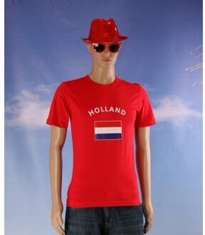 Bellatio Decorations Rood heren t-shirt Holland L