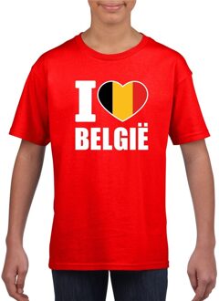 Bellatio Decorations Rood I love Belgie shirt kinderen