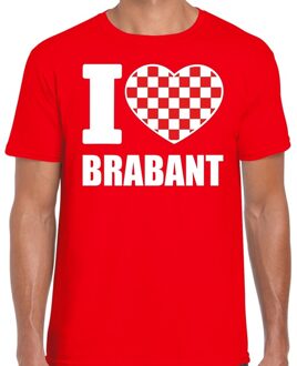 Bellatio Decorations Rood I love Brabant t-shirt heren 2XL