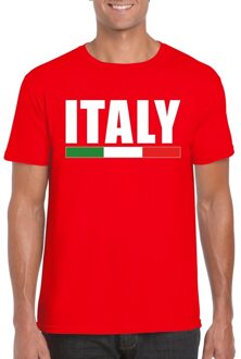 Bellatio Decorations Rood Italie supporter shirt heren