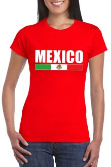 Bellatio Decorations Rood Mexico supporter t-shirt voor dames 2XL