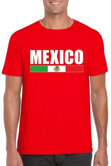 Bellatio Decorations Rood Mexico supporter t-shirt voor heren 2XL