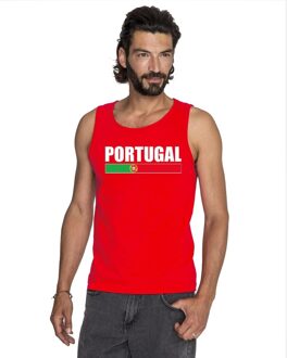 Bellatio Decorations Rood Portugal supporter singlet shirt/ tanktop heren