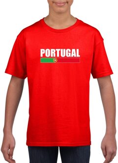 Bellatio Decorations Rood Portugal supporter t-shirt voor kinderen XS (110-116)