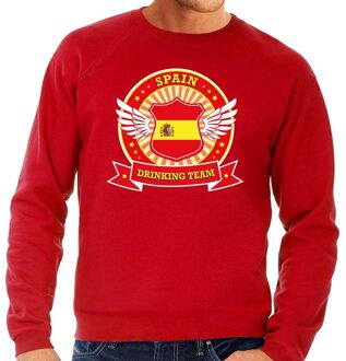Bellatio Decorations Rood Spain drinking team sweater heren