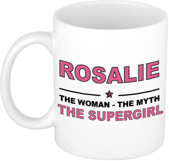 Bellatio Decorations Rosalie The woman, The myth the supergirl pensioen cadeau mok/beker 300 ml