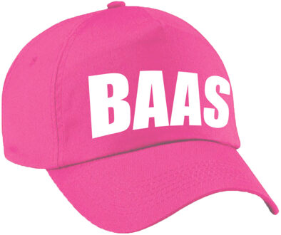 Bellatio Decorations Roze Baas verkleed pet / cap voor volwassenen