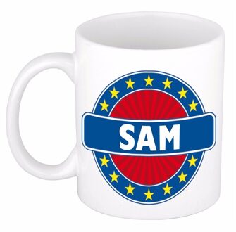 Bellatio Decorations Sam naam koffie mok / beker 300 ml - namen mokken Multikleur