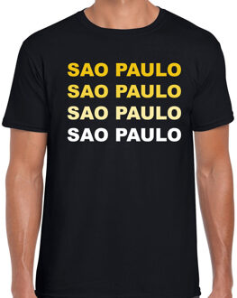 Bellatio Decorations Sao Paulo / Brazilie t-shirt zwart voor heren 2XL