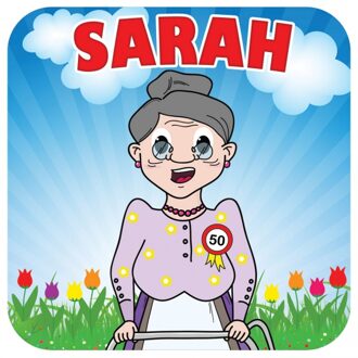 Bellatio Decorations Sarah bierviltjes 50 jaar thema versiering - Bierfiltjes Multikleur