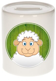 Bellatio Decorations Schaap kado spaarpot voor kinderen 9 cm Multi